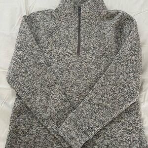 Old Navy Textured Gray Zip-Up Sweater